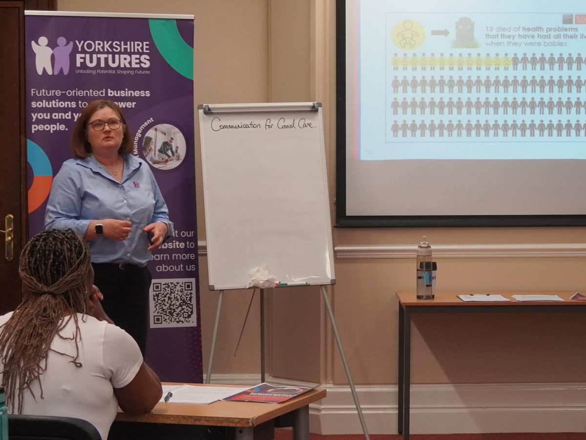 Yorkshire Futures trainers delivering an Oliver McGowan session