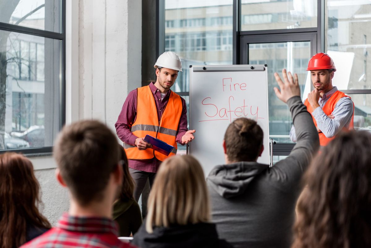 Fire safety awareness training session